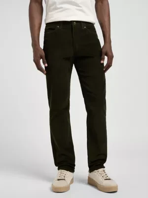 Lee Slim Mvp Corduroy Pant Olive Night Size 42x32