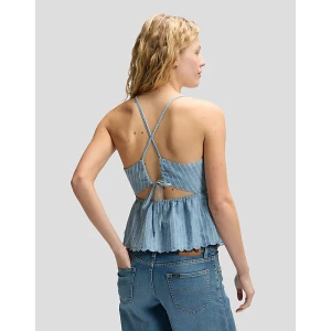 Zdjęcie produktu Lee Slim Peplum Cami Shirt Indigo Stripe Dobby