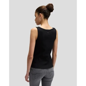 Lee Slim Rib Tank Black Size