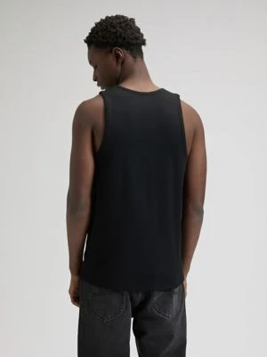 Lee Slim Ribbed Tank Black Size