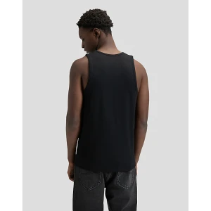 Lee Slim Ribbed Tank Black Size