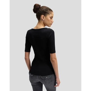 Lee Slim Squared Neck Tee Black Size