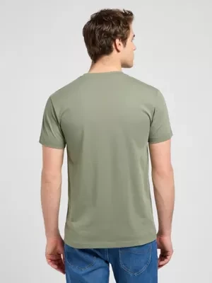 Lee Slim Ultimate Pocket Tee Olive Stone Size