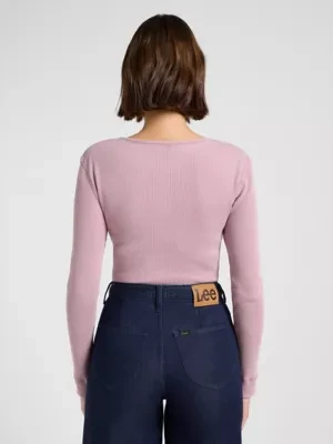Zdjęcie produktu Lee Slim Washed Waffle Henley Plumberry Size