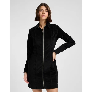 Lee Slim Zip Front Dress Black Size