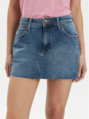 Lee Spódnica jeansowa 112349008 Niebieski Regular Fit