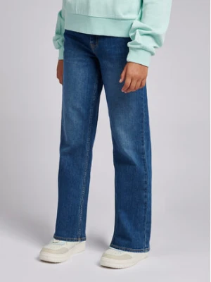 Lee Spodnie materiałowe Carol Straight LEG5001 Granatowy Regular Fit