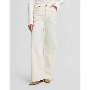 Lee Stella Wide Leg Corduroy Trousers Ecru Size 33x33