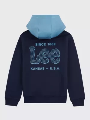 Lee Supercharged Hoodie Navy Blazer Size 9/10