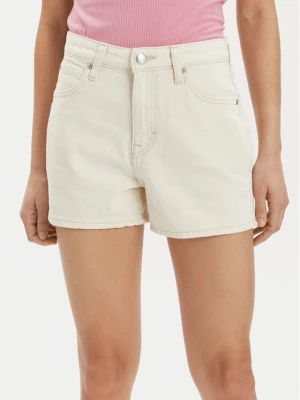 Lee Szorty jeansowe Carol112348984 Écru Regular Fit Kremowy