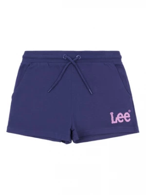Lee Szorty sportowe Wobbly Graphic LEG5092 Niebieski Regular Fit