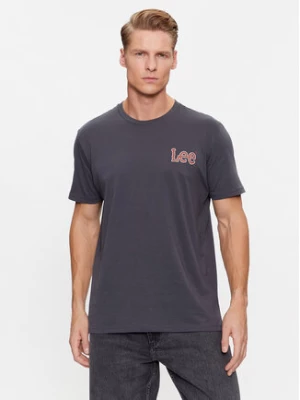 Lee T-Shirt 112342480 Granatowy Regular Fit