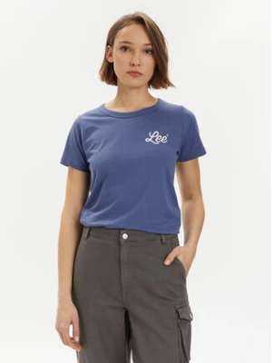 Lee T-Shirt 112350225 Granatowy Slim Fit