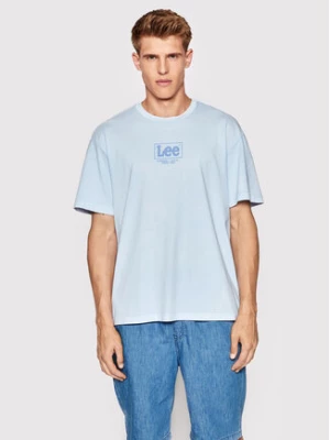 Lee T-Shirt Logo L68RQTUW 112145435 Błękitny Loose Fit