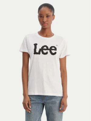 Lee T-Shirt Logo Tee L42UER12 112109470 Biały Regular Fit