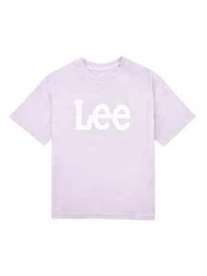 Lee T-Shirt Overdye LEG5080 Fioletowy Regular Fit