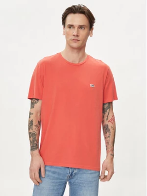 Lee T-Shirt Patch Logo 112349352 Czerwony Regular Fit