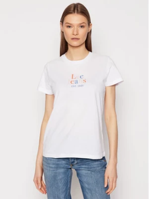 Lee T-Shirt Seasonal Logo L41GYG12 112140027 Biały Regular Fit