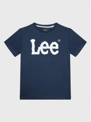 Lee T-Shirt Wobbly Graphic LEE0002 Granatowy Regular Fit