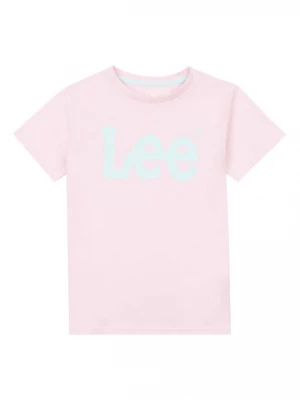 Lee T-Shirt Wobbly Graphic LEG5029 Różowy Regular Fit