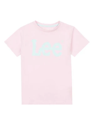 Lee T-Shirt Wobbly Graphic LEG5029 Różowy Regular Fit