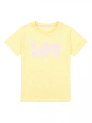 Lee T-Shirt Wobbly Graphic LEG5029 Żółty Regular Fit