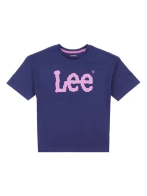 Lee T-Shirt Wobbly Graphic LEG5030 Niebieski Regular Fit