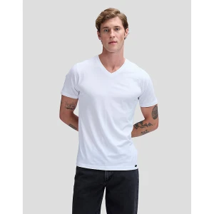 Lee Twin Pack Slim V Neck Tees Black & White Size
