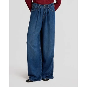 Lee Wide Leg Pleated Jean Fresh Blanket Size 33x33