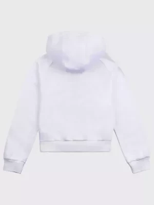 Lee Wobbly Graph Ziptru Hoodie Bright White Size 14/15