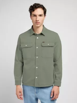 Lee Workwear Overshirt Olive Grove Size