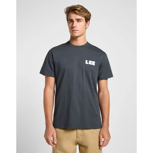 Lee Workwear Relaxed Graphic Tee Washed Black Size