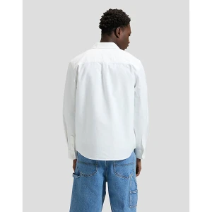 Lee Workwear Relaxed No Pocket Button Down Shirt Bright White