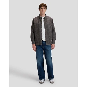 Lee Workwear Relaxed No Pocket Button Down Shirt Chocolate Torte