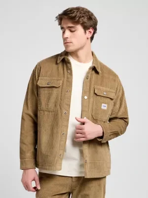 Lee Workwear Relaxed Overshirt Dark Khaki Size