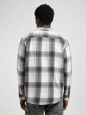 Lee Workwear Relaxed Shirt 2.0 Rebel Navy Plaid Size