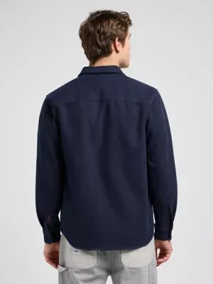 Lee Workwear Relaxed Shirt Indigo Jaspe Size