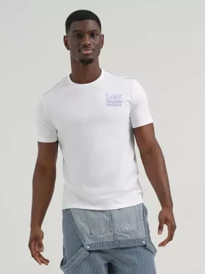 Lee x Crayola Limited Edition Color By Numbers Graphic Tee Bright White Size