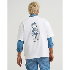 Lee x Mighty Jaxx Color Block Graphic Tee White / Ecru Size XSx00