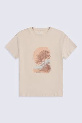 Leena damska luźna koszulka - Light Pink Animal