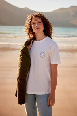 Leena Graphic koszulka damska - White Animal