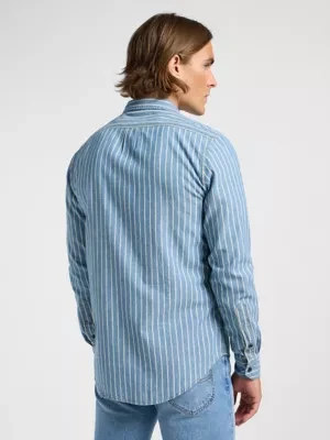 Leesure Shirt Indigo Dobby Size
