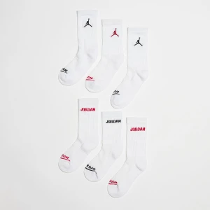Jordan 6 PACK - Legend Crew uniseks Skarpety biały rozmiar Odzież