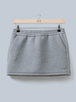 LeGer Spódnica dresowa "Lilou" w kolorze szarym rozmiar: 34