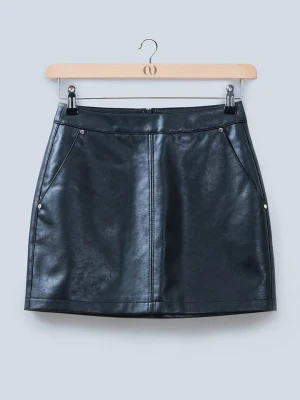 LeGer Spódnica "Ella" w kolorze czarnym ze skóry syntetycznej rozmiar: 40