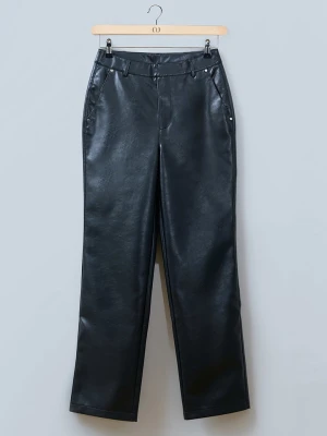 LeGer Spodnie "Insa" w kolorze czarnym ze skóry syntetycznej rozmiar: 40