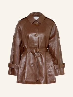 Leger Studio Kurtka Imitująca Skórę braun