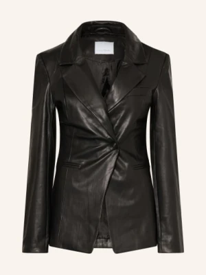 Leger Studio Marynarka Nicoletta W Stylu Skórzanym schwarz