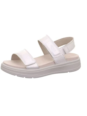 Legero Skórzane sandały "Sunwalker" w kolorze srebrnym rozmiar: 40