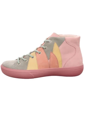 Legero Skórzane sneakersy "Fresh" w kolorze jasnoróżowym ze wzorem rozmiar: 38